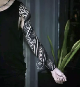 Mandala Geometric tattoo style full sleeve by Thanh Phong at Torch INK