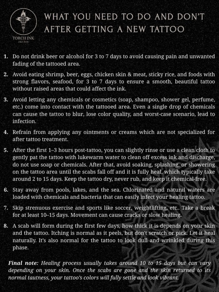 Tattoo Aftercare